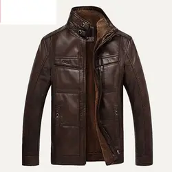 XingDeng сумка из искусственной кожи с высоким Бизнес зимнее пальто с искусственным мехом куртки мужские пальто наивысшего качества пиджаки
