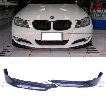

OLOTDI Car Tuning P Style Carbon Fiber Front Pieces Splitter Bumper Corner Lip for BMW E90 LCI OEM 2009-2011 2 pcs/set OLOTDI