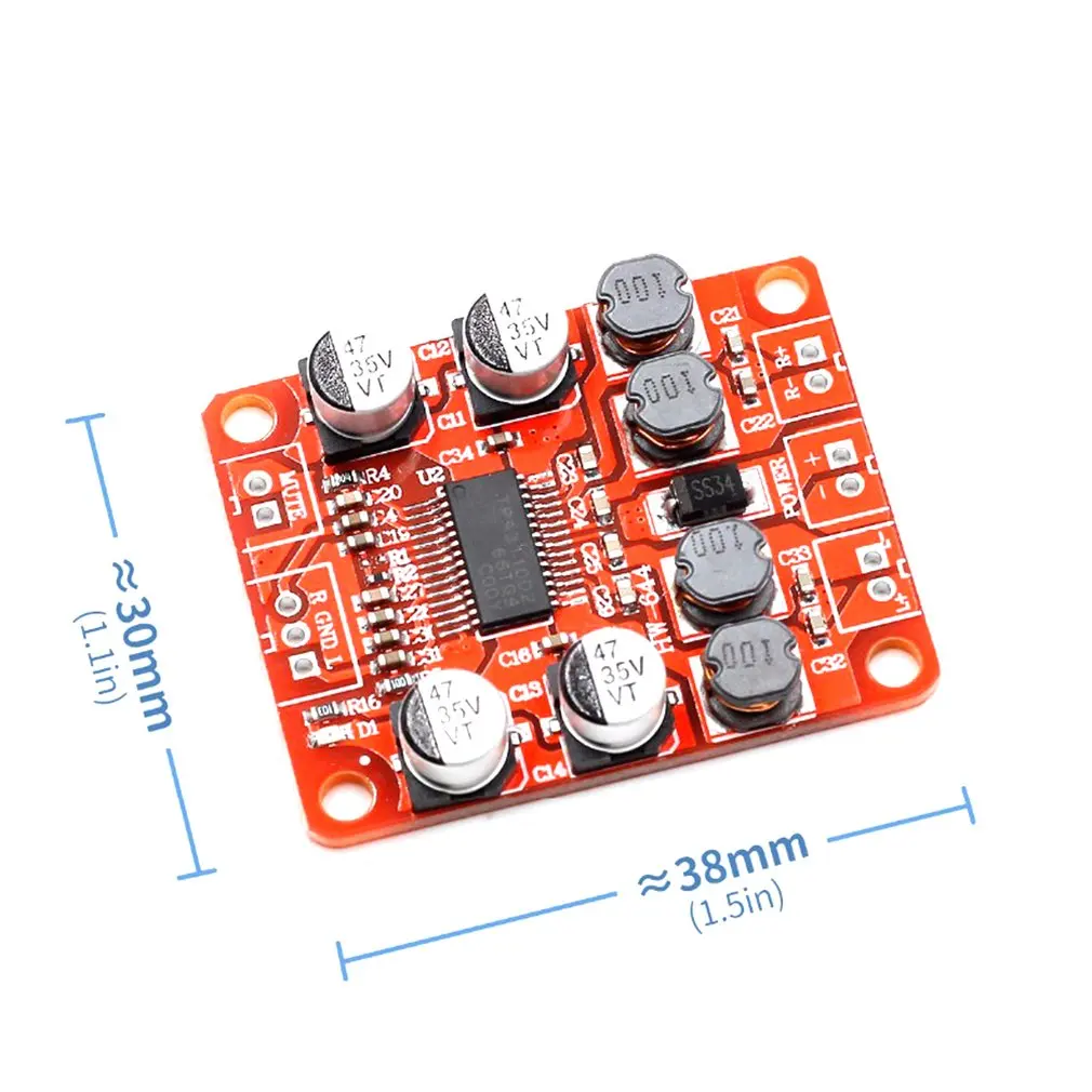 Цифровая плата усилителя мощности 2X15 W Поддержка двух каналов стерео TPA3110
