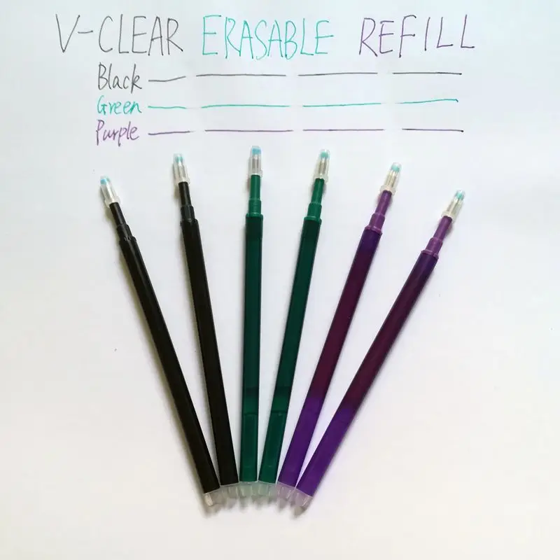 

New 0.7MM Gel Ink Pen Refill Eraser Pen Erasable Refill School&Office Supplies Smooth Writing High Quality Unisex Refill Pen