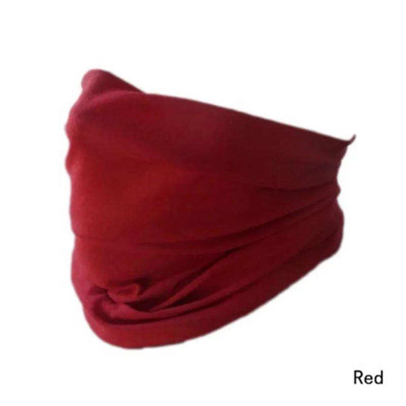 Мужская и женская универсальная грелка для шеи, термо-шарф, маска от пыли для лица, для спорта на открытом воздухе, езды на велосипеде, рабочая одежда для безопасности - Цвет: Красный