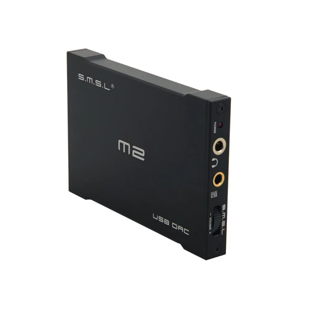 

2017 Newest SMSL M2 Portable Headphone Amplifier USB Decoder DAC External Sound card Built-in Amp Fiber & Analog Output