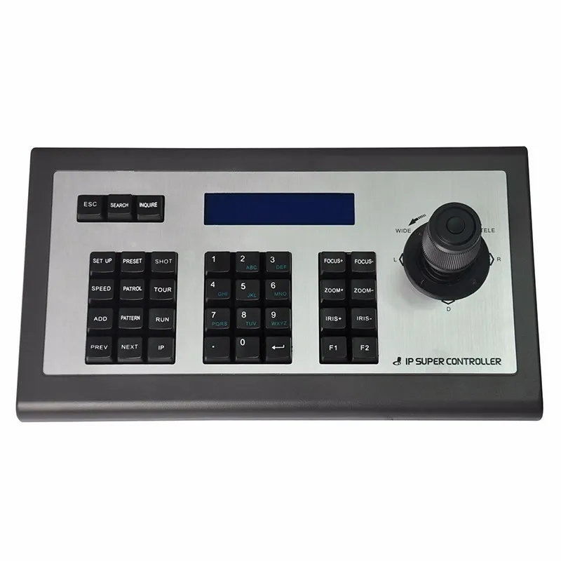 Onvif 4D Joystick IP PTZ Camera Keyboard Controller with LCD Display Network Speed dome camera