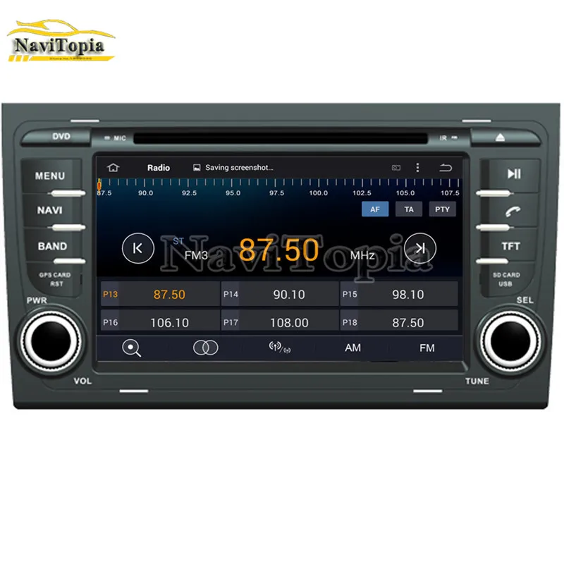 Excellent NAVITOPIA 4G RAM 64G ROM PX6 Six Core Android 9.0 Car DVD Player GPS Navigation for Audi A4 2002-2008 for SEAT EXEO 2010- 3