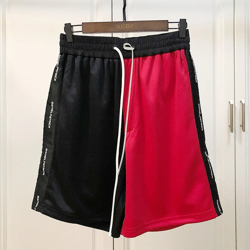 

19SS Daniel Patrick Shorts Men Women 1:1 Black Yellow Red Stitching Daniel Patrick Shorts Beach Sportswear Daniel Patrick Shorts