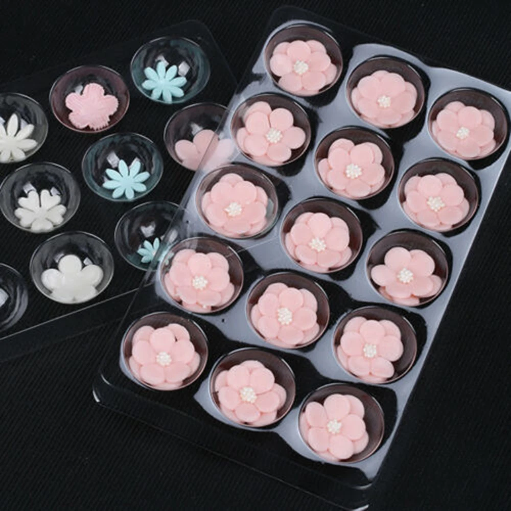 

2pcs Transparent Fondant Cake Sugar Drying Foam Decorating Mat Plastic Flower Shaped Drying Pad Bakeware Tool Set 23.3*13.8cm