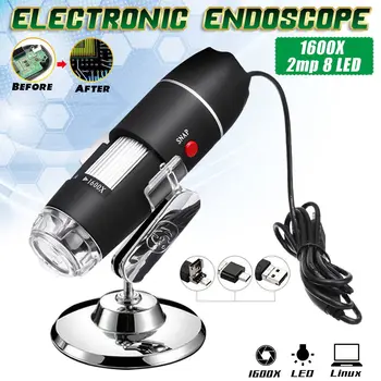 

1600X 8 LED USB Zoom 3 In1 Digital Microscope Handheld Biological USB Microscope Magnification