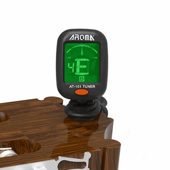 AT-101 AT-01A Digital Clip-on Electric Guitar Tuner Foldable Rotating Clip High Sensitivity Ukulele Guitar Parts & Accessories
