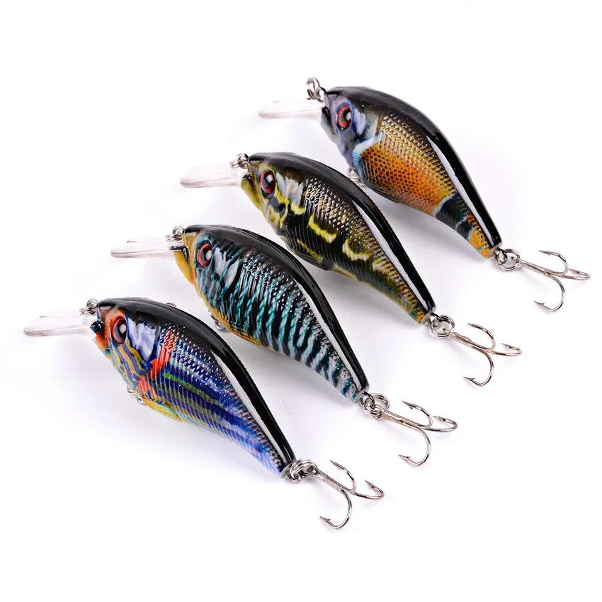 4pcs Bass Fishing Lures Crank Bait Crankbait Tackle Swim Bait Wobblers Fishing Japan Hard Crazy Fish Lure