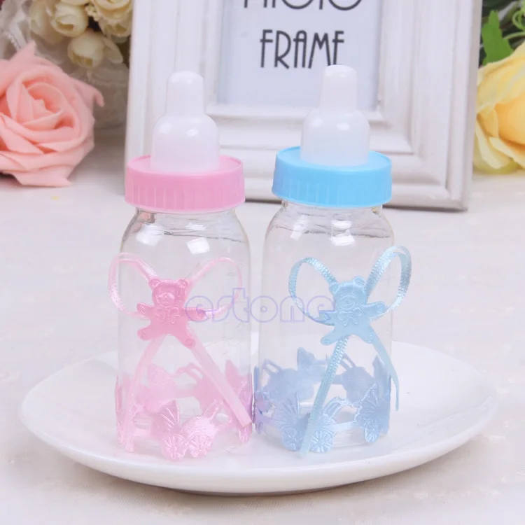 

1 Pc Baby Shower Baptism Christening Birthday Gift Party Favors Candy Box Bottle