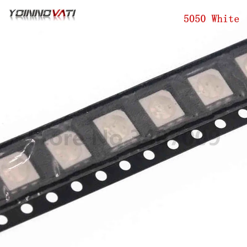 

100PCS/LOT White Light 5050 SMD LED Diode Super 5050 LED New