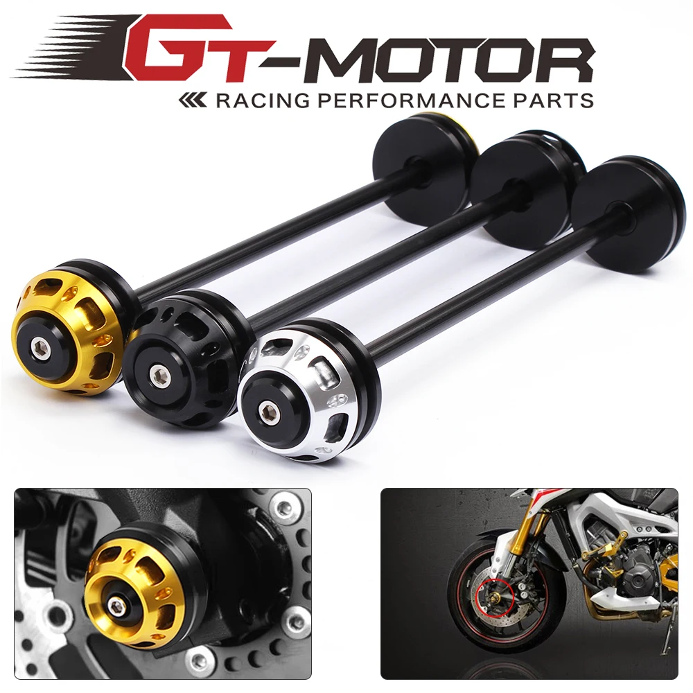 GT Motor free shipping Sliders Crash Protection Motorcycle Front Axle