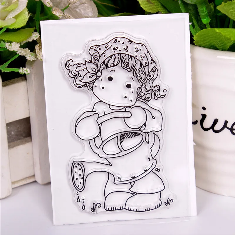 Rubber Silicone Clear Stamps for Scrapbooking Tampons Transparents Seal Background Stamp Card