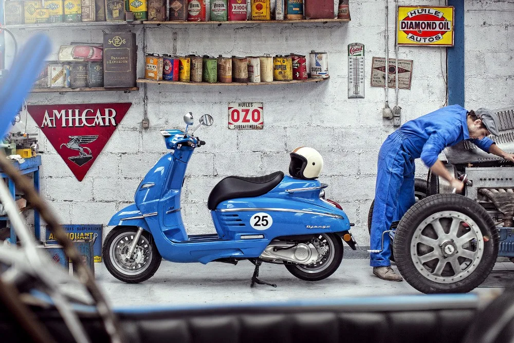Домашнее украшение pezho skuter dzango sport peugeot scooter постер из шелковой ткани с принтом