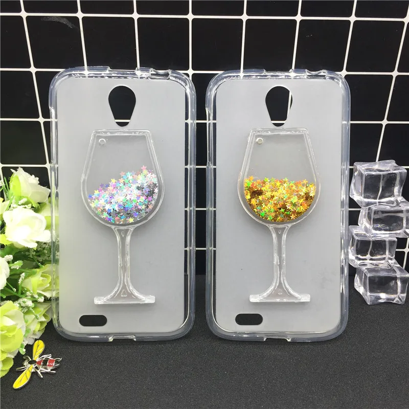 

Bling Soft Cases for Lenovo A859 Luxury Case Liquid Glitter Back Cover Quicksand Dynamic Silicone Phone Funda Para