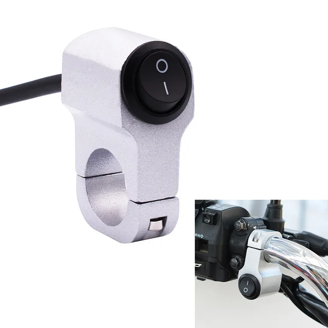 Universal 12V 10A Motorcycle Handlebar Switches Headlight Fog Light ON