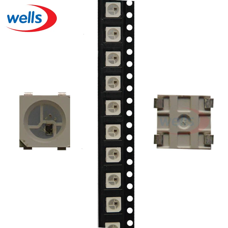 

LED WS2812B full color SMD beads built-in IC-5050-3535 full-color monochrome chip Addressable Digital Pixel DC5V