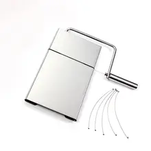 

2019 Multi Function Cheese Slicerp Durable Stainless Steel Cheese Slicer Foie Gras Cutter With Cutting Wire Kitchen Tools Gadget