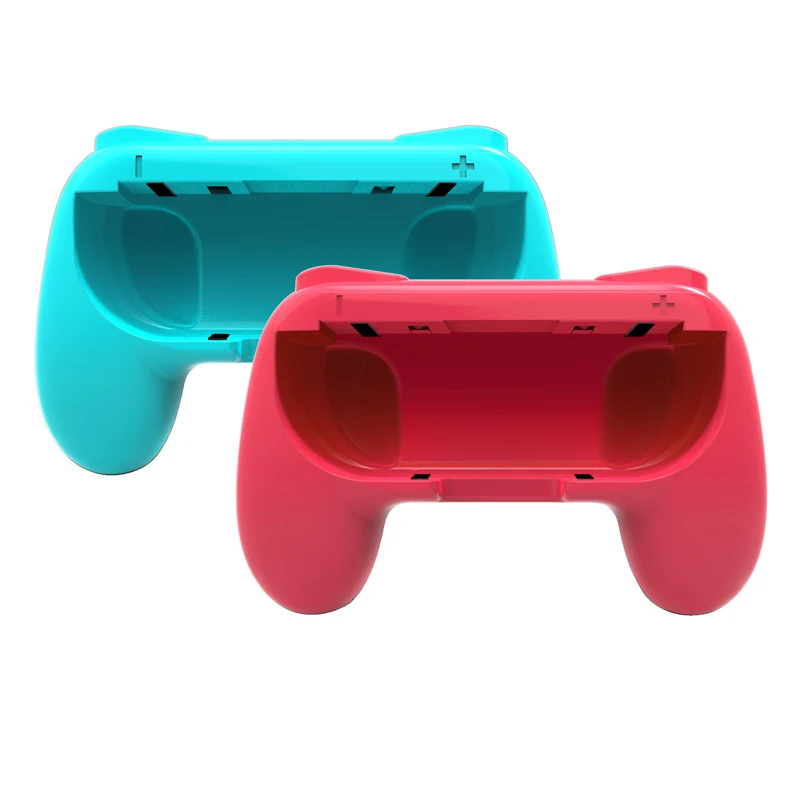 1 Red and 1 blue 2 шт два в одном джойстик ручка держатель подставка держатель для Kind переключатель ABS левый и правый геймпад для Joy-Con Joycon контроллер NS - Цвет: 1 Red and 1 blue