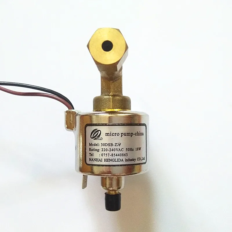 

Steam tow electromagnetic pump model 30DCB-ZJF voltage 220-240 VAC-50 Hz-power 18W