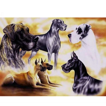 

diy diamond embroidery dog animal 5d diamond painting,full diamond mosaic picture of rhinestones cross-stitch christmas wall art