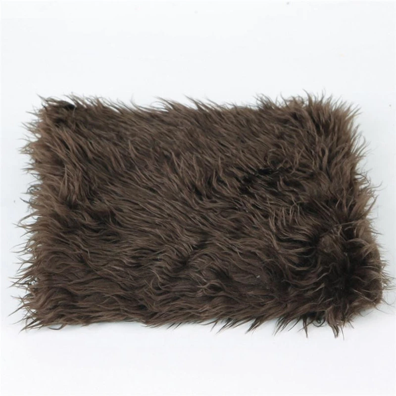 

Blanket 2018 Newborn Photography Props Faux Fur Stuffe Background Baby Photo Soft Blanket