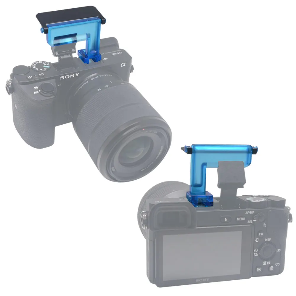 4 цвета диффузор Mcoplus для камеры Sony A6500 A6300 A6000 NEX6|flash bounce card|flash bouncediffuser flash |