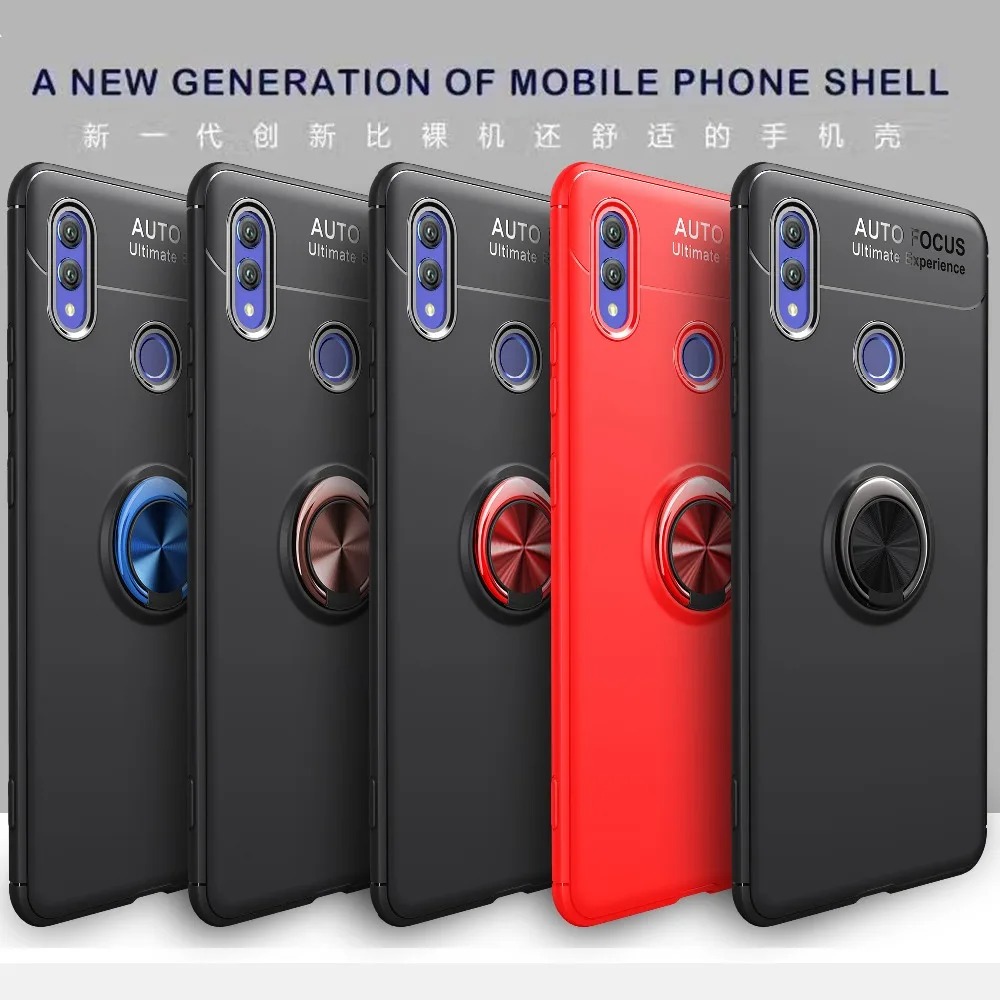 

XSY&G Cases For Huawei Honor Note 10 Cover Magnetic Car Holder Finger Ring Silicone Cover For Honor 10 Note 10 Case Fundas Capa