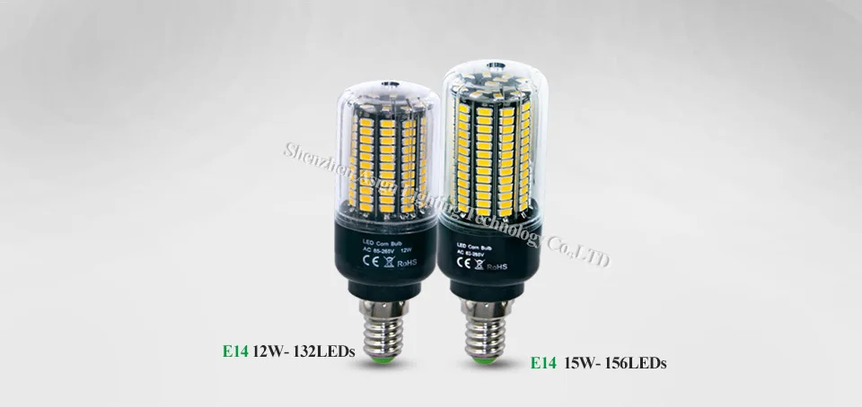 E27 светодиодные лампы кукурузы SMD5736 AC85-265V светодиодные лампы для дома E14 Led 28 40 72 108 132 156 светодиоды Светодиодные лампы e27 15 W 3,5 W 5 W 7 W 8 W 12 W