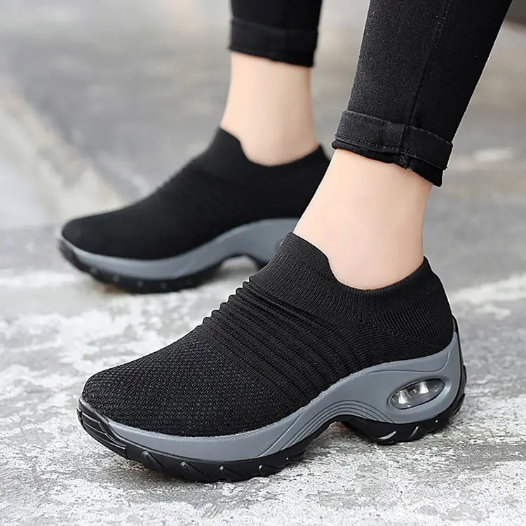 Ladies shoes flats new fashion breathable mesh sneakers women shoes slip-on comfortable sports casual shoes woman flats