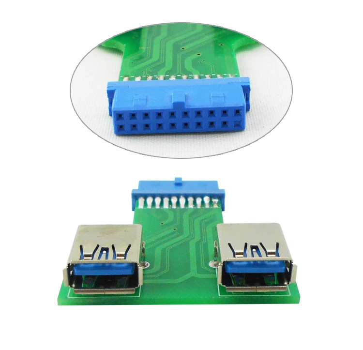 Адаптер с 20 контактным разъемом USB 3 0 на 2 контактный разъем A адаптер 19 pin/20