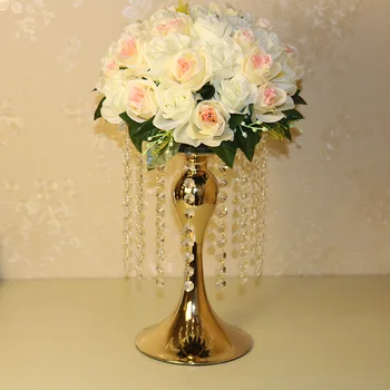 

34cm Tall Gold Wedding Flower Stand Table Centerpiece