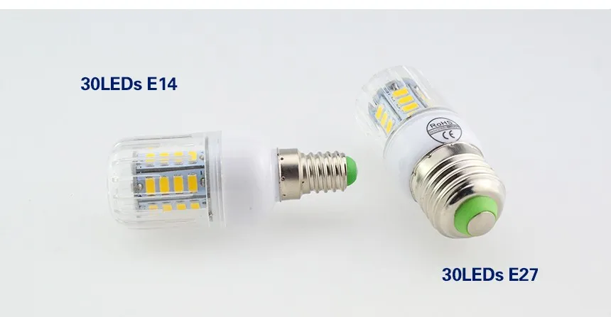 Длительный срок службы E27 E14 220V Светодиодный лампа "Кукуруза" от высокой температуры PCB охлаждения 24/30/64/80 светодиодный s светильник лампы для комнатных растений светильник и светильник Инж
