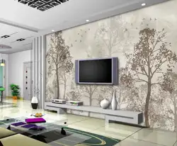 Современные пользовательские 3D обои ностальгия абстрактный лес белые цветы Бабочка ТВ фон стены 3d Настенные обои