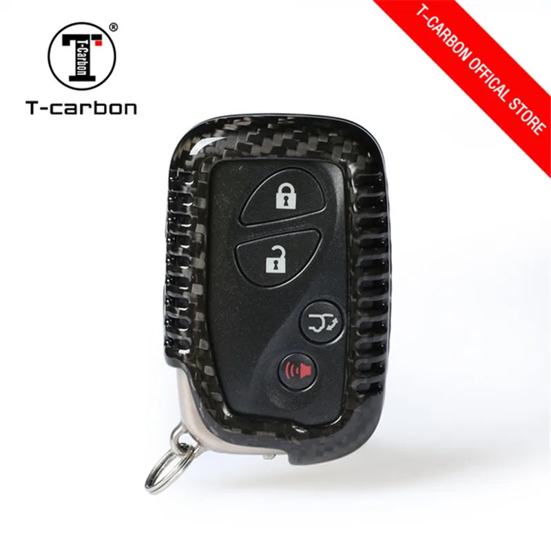 

Real Carbon Fiber Car Key Cover For Lexus CT200H GX400 GX460 IS250 IS300C RX270 ES240 ES350 LS460 GS300 450h 460h Shell Case