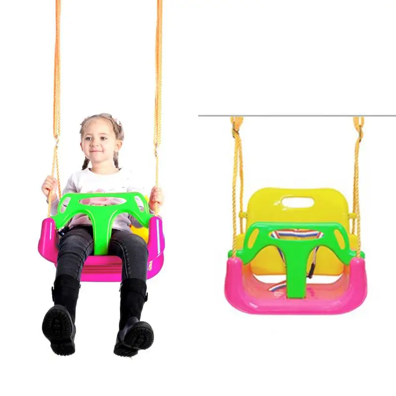 3 в 1 Детские садовые качели для детского сада Детская домашняя игрушка на открытом воздухе подвесная корзина игровая площадка качели - Цвет: Pink