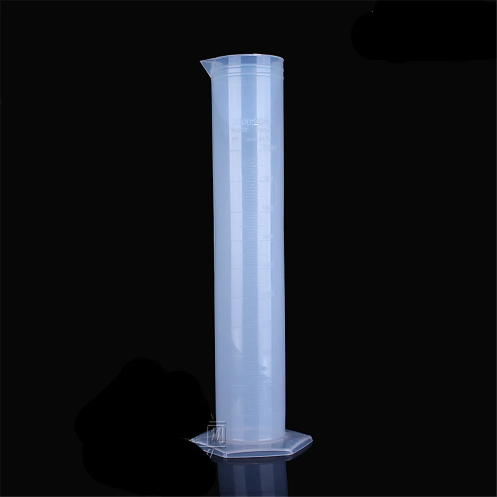 1000ml Plastic Measuring Cylinder Laboratory Test Graduated Liquid Trial Tube Tool Jar