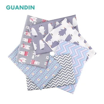 

GUANDIN,Twill Printed Cotton Fabric Patchwork Bundle/Fat Quarter/Cartoon Cloth/Sewing & Quilting Tissue Tilda 40*50cm 6pcs/pack