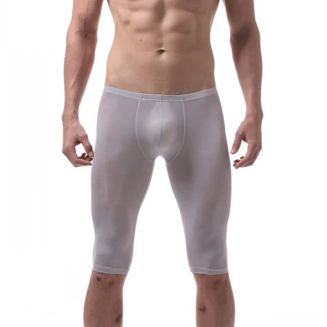 Buy Sexy Super Thin Men Shorts Tight Sleep Bottoms