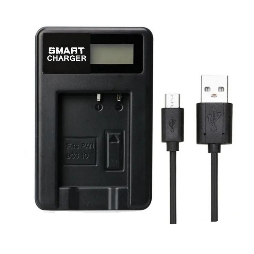 

DMW-BCG10E DMW BCG10E Single Battery Charger for Panasonic DMW-BCG1E Panasonic DMC-ZS3 DMC-ZX1 DMC-ZR1S Lumix DMC-ZR1K DM
