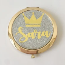 Уникальный логотип покупателя на свадьбу, с надписью "Bride to be" подарки невесте персонализированные косметическое зеркало подарок