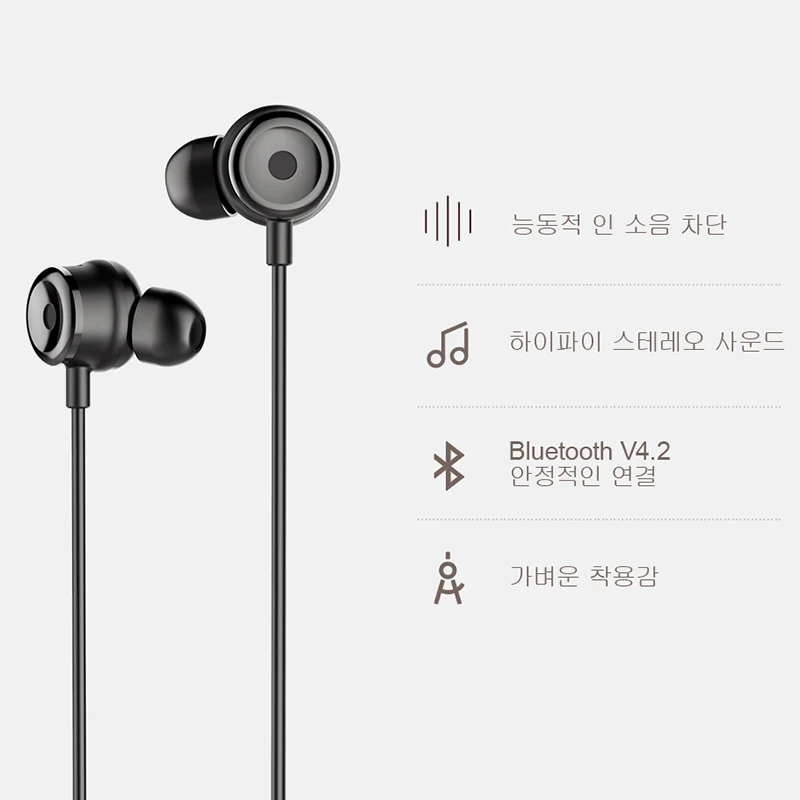 Беспроводные спортивные наушники Baseus S15 активное шумоподавление Bluetooth