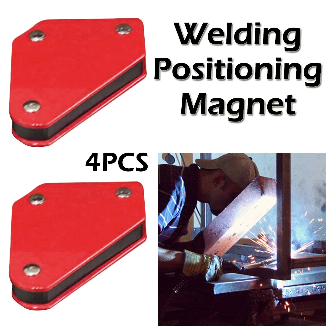 4 шт./компл. 9LB сварочный локатор сильный магнит Сварочный позиционер 45 90 135 Мощность инструмент газовой горелки пайки приспособление Магнитный сварочный держатель