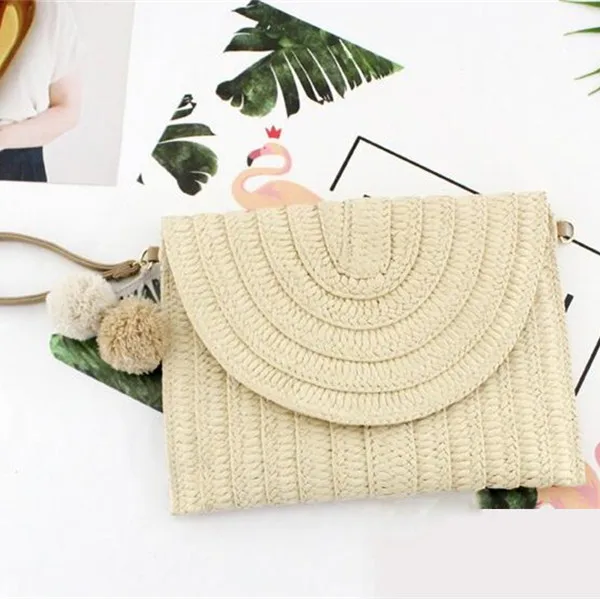 الصيف الشاطئ القش حقيبة صغيرة لطيف الكرة قلادة Crossbody حقيبة للنساء السفر حقائب كتف محفظة السيدات عارضة أكياس 2019 جديد الصيف الشاطئ القش حقيبة صغيرة لطيف الكرة قلادة Crossbody حقيبة للنساء السفر حقائب كتف محفظة السيدات عارضة أكياس 2019 جديد
