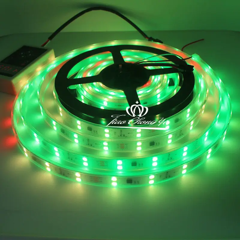 WS2811 5050 300 светодиодный RGB Мечта Цвет адресуемых двухрядный полоса DC12V IP67|row led