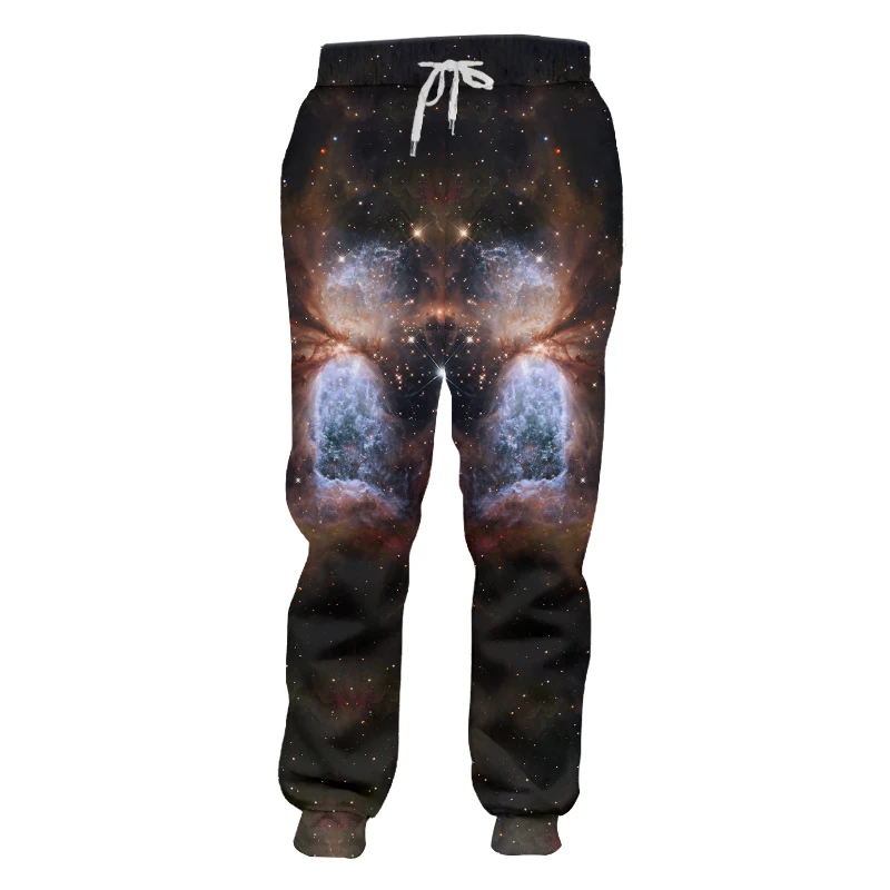 OGKB мужские брюки Горячая эластичный пояс длинные 3D повседневные штаны с принтом звездное небо хип хоп одежда больших размеров Homme зимние