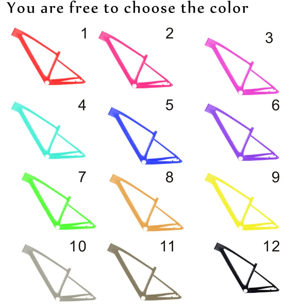 Горные велосипеды цвета живопись 29er 15 17 19 дюймов 142 или 148*12 мм углеродная mtb рама велосипедная Рама