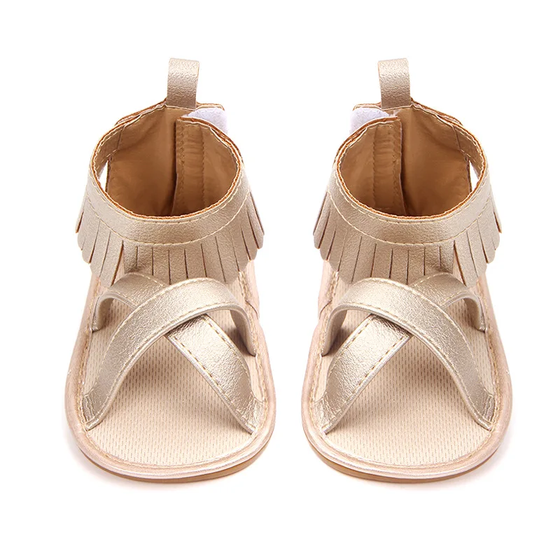 Kidadndy/детская обувь с кисточками и бабочками с мягкой резиновой подошвой; детская обувь из искусственной кожи с бахромой; летняя обувь для