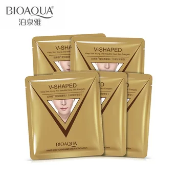 

5pcs/lot Bioaqua Moisturizing Whitening Firming & Lifting Face Mask Ear Style 3D Lift-up Hydrating Face Slimming Facial Mask