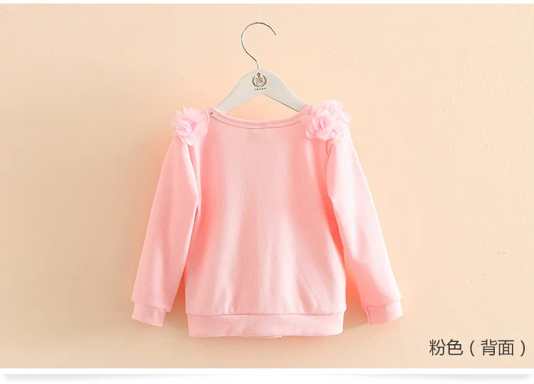 2018 Spring and Autumn Bow Decoration Baby Child Girl Lace Patchwork Pure White and Blue Long-Sleeve Cardigan Top Outerwear (11)
